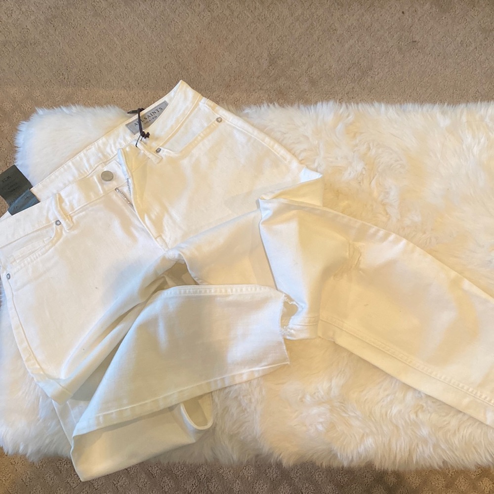 NWT ALLSAINTS WHITE LOLA JEANS